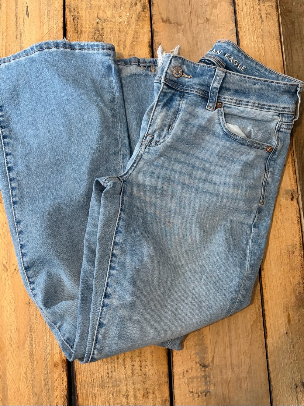 American Eagle Outfitters Light Wash Bootcut Jeans